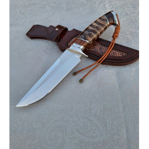 ЗУБ ТИГРА  ексклюзивний ніж ручної роботи майстра студії ALEKSANDR KASINEC, сталь N690™ 60-61 HRC. Photo 3